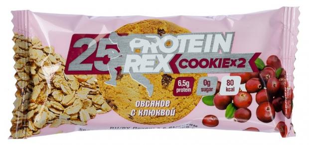 Печенье протеиновое Protein Rex Сookie шоколад вишня 50 г 77₽