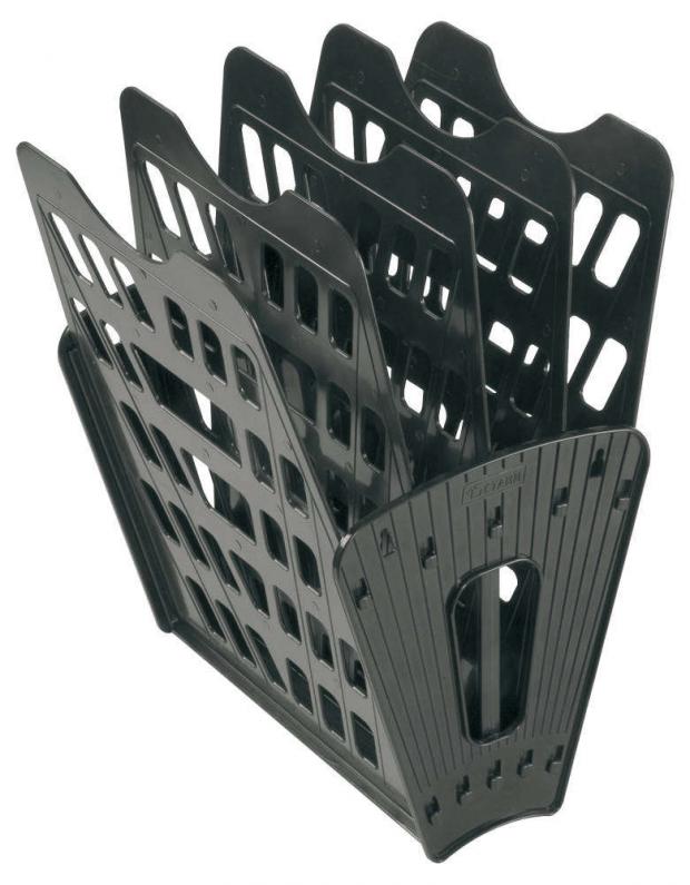 Лоток 5-ти секционный СТАММ черный А4 219₽