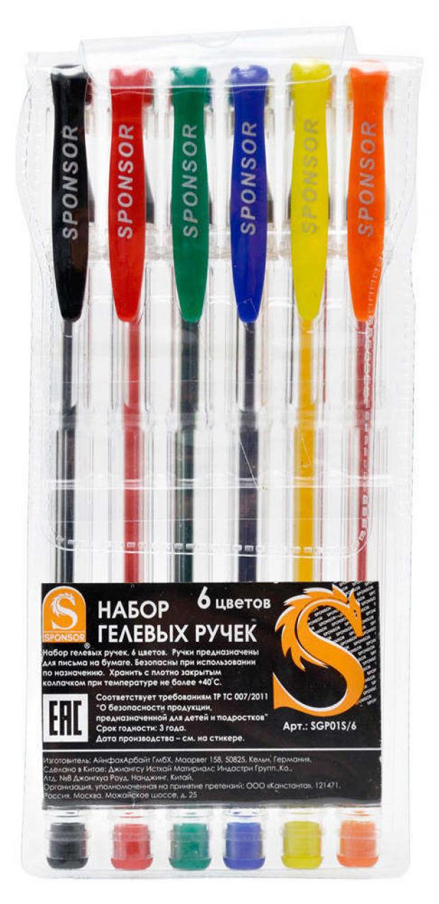 

Набор гелевых ручек Sponsor, 6 цветов
