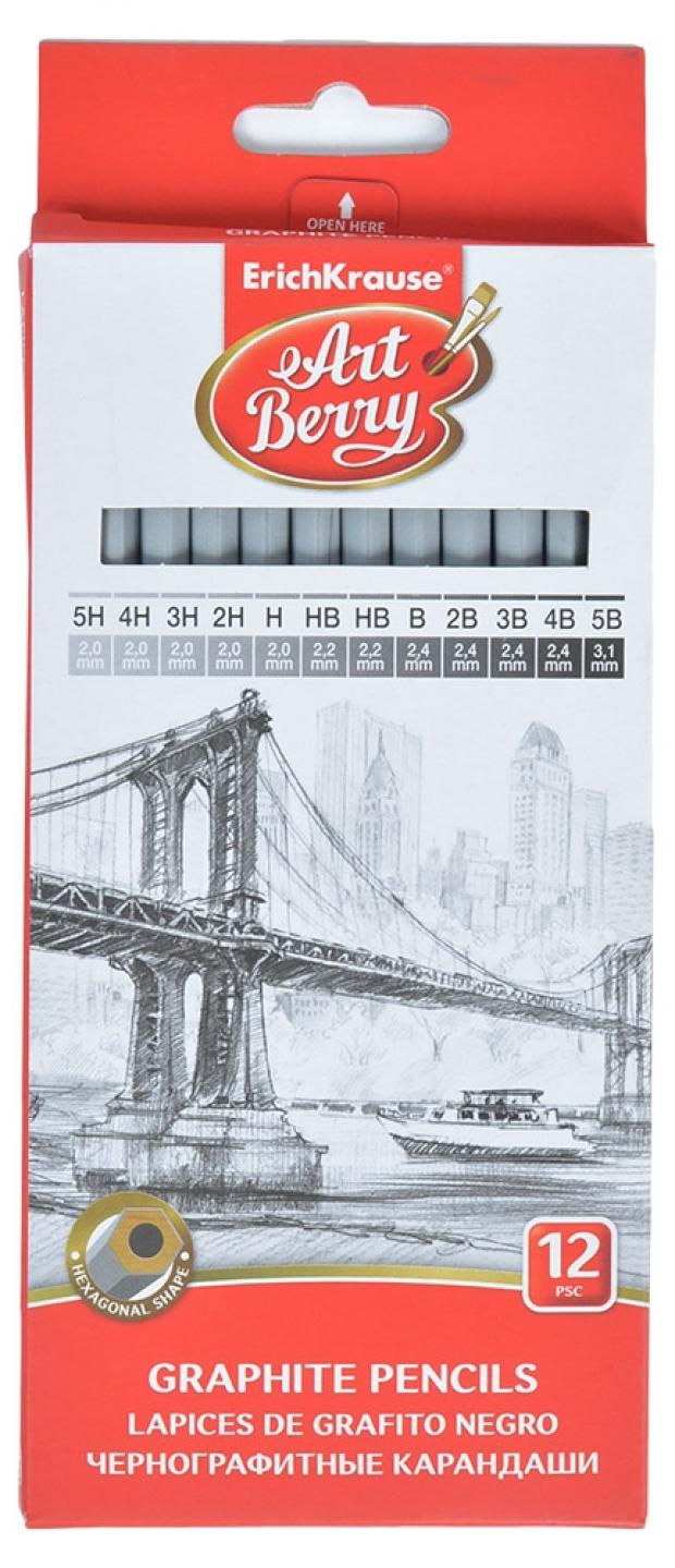Карандаши Erich Krause чернографитные 12 шт 200₽