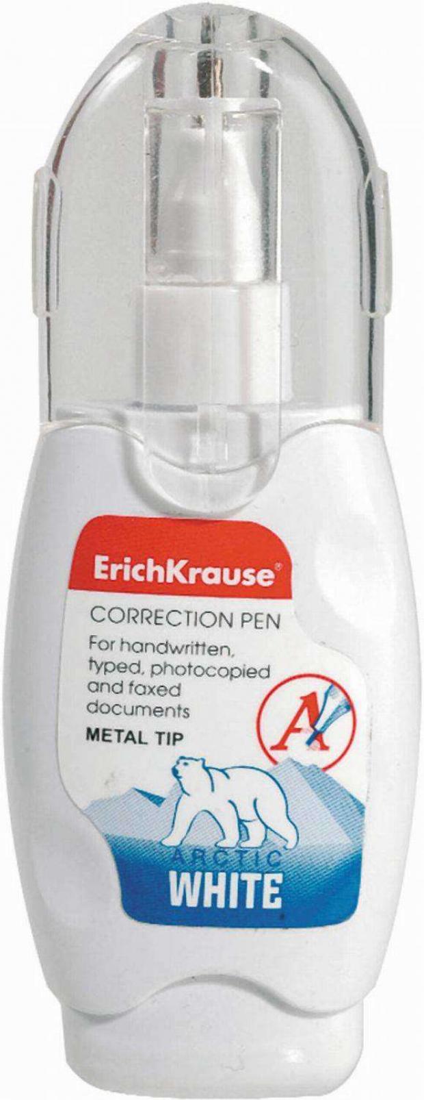 Ручка корректирующая Erich Krause Arctic White 10 мл 79₽