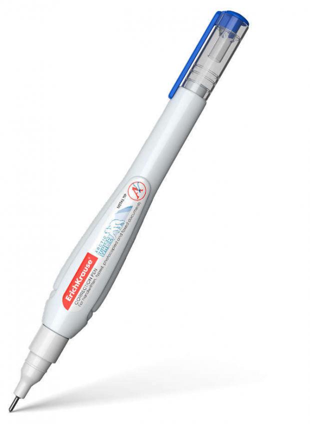 Ручка корректирующая Erich Krause Arctic white 10 мл 80₽