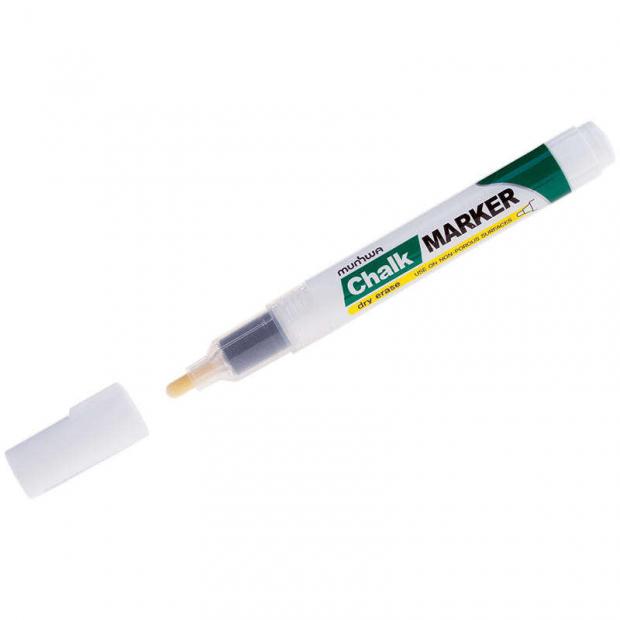 Маркер меловой MunHwa Chalk Marker белый 3 мм 190₽