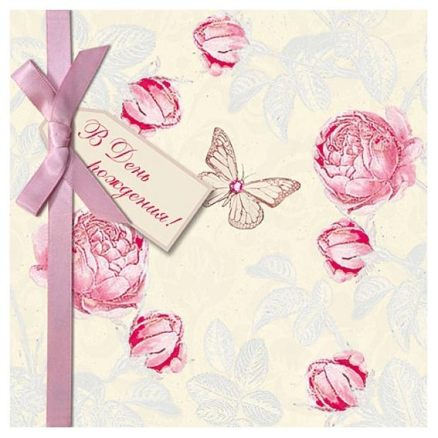 Открытка поздравительная Лакарт Дизайн С Днем рождения 160₽