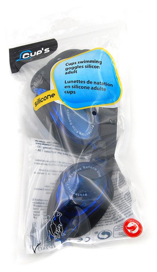 Очки для плавания Cups 23х11х6 см 254₽