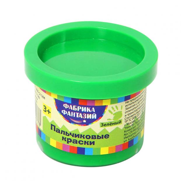 Краски пальчиковые Фабрика Фантазий 50 мл зеленые 36₽