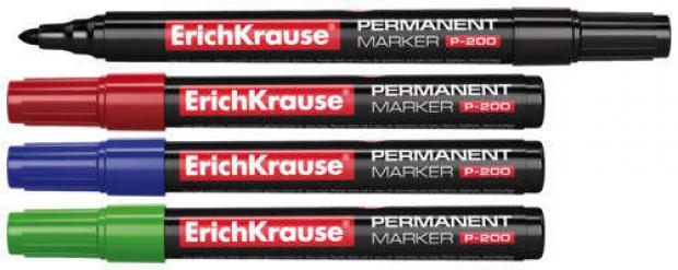 Набор перманентных маркеров Erich Krause P-200 4 шт 206₽