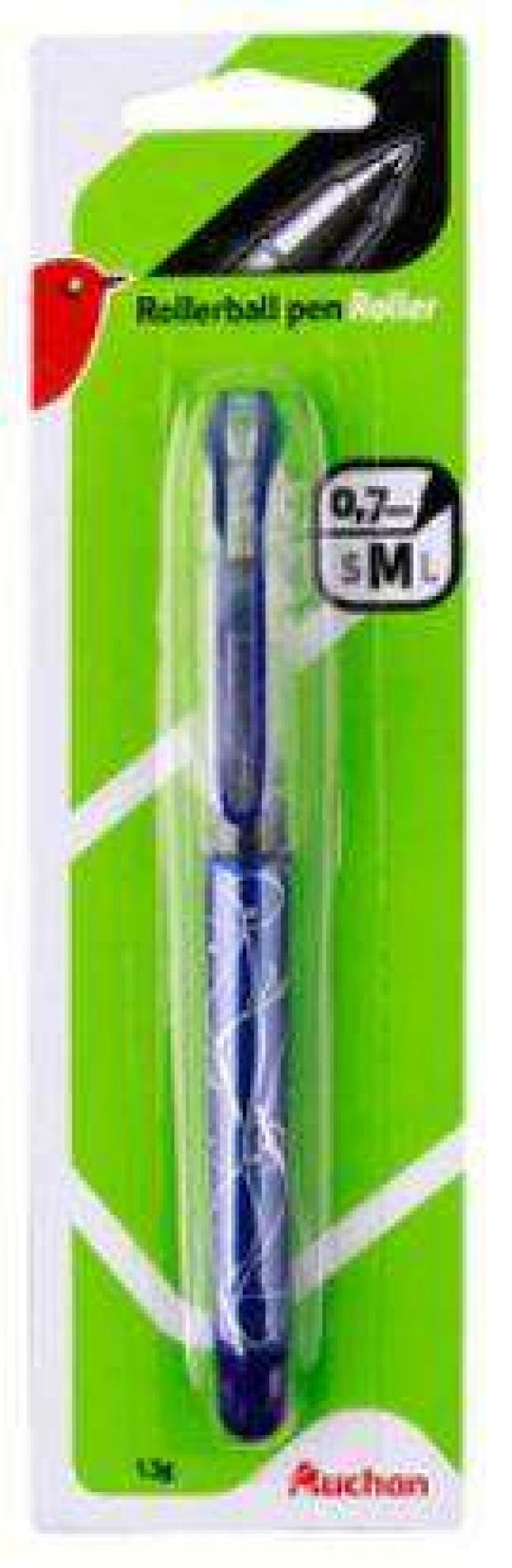 Ручка роллер АШАН синяя 07 мм 45₽