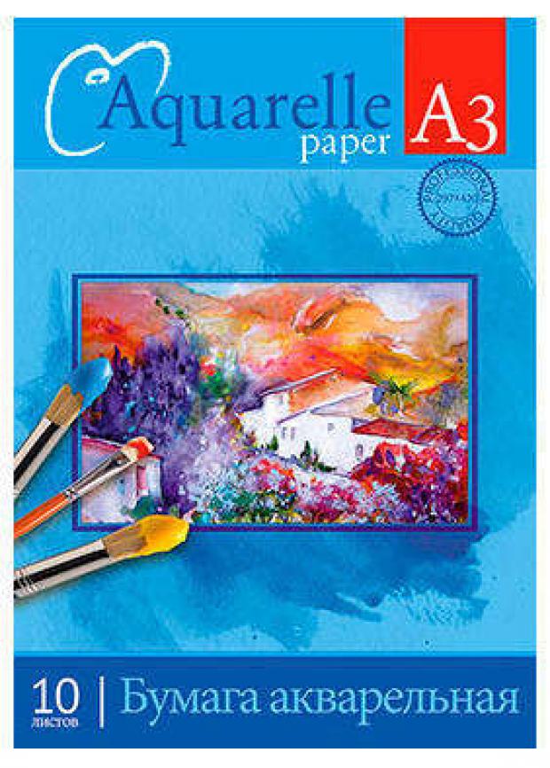 Бумага акварельная Апплика А3 10 л 114₽