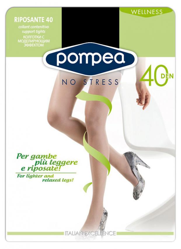 

Колготки Pompea RIPROSANTE 40 nero, размер 3