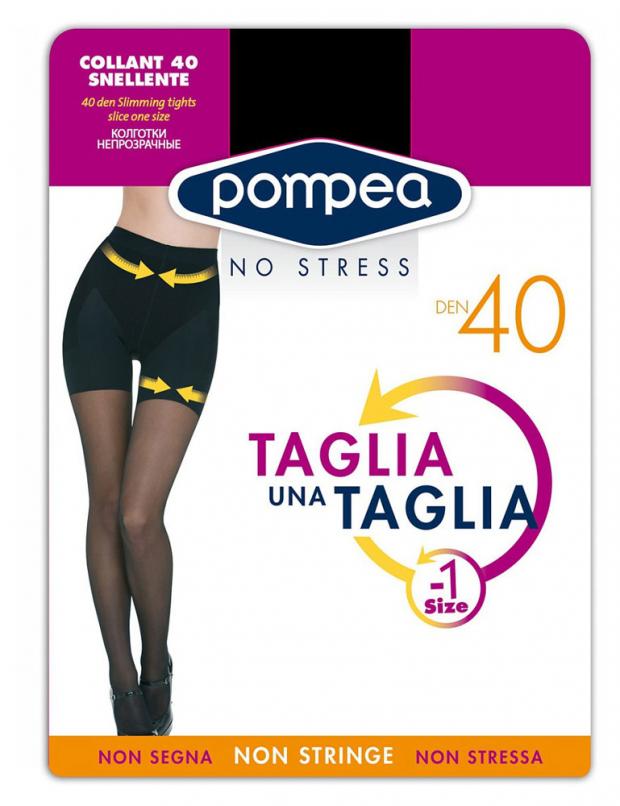 

Колготки Pompea TAGLIA 1 TG nero, размер 4