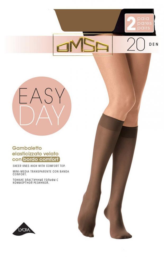 

Гольфы OMSA EASY DAY 20 caramello, размер 3/4