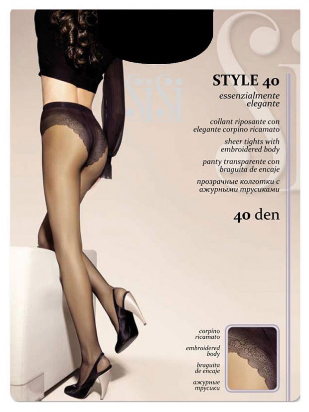 

Колготки SiSi STYLE 40 nero, размер 4