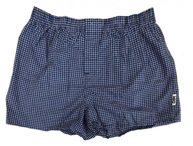 

Трусы-шорты DIM BASIC D05GY в клетку синие, р.L