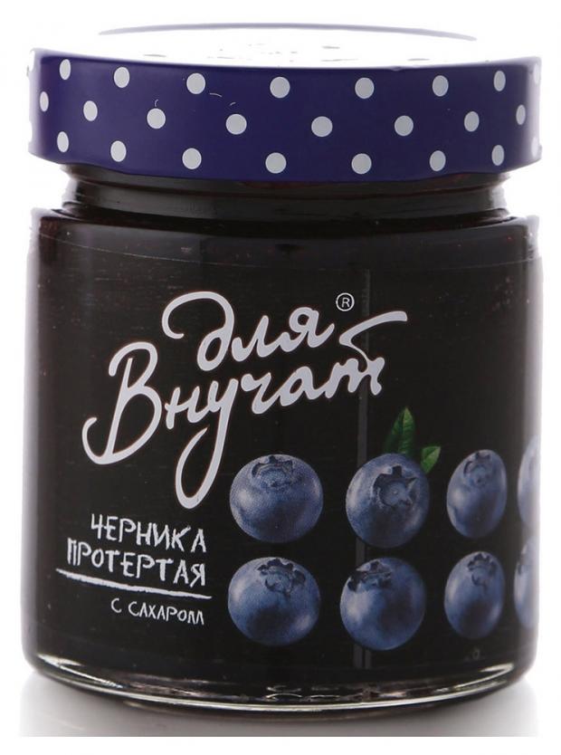 Черника Для Внучат протертая с сахаром 320 г 126₽