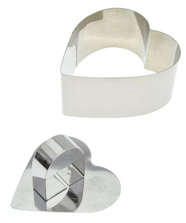 Кулинарная форма Мультидом Сердце 8х9х4 см 123₽