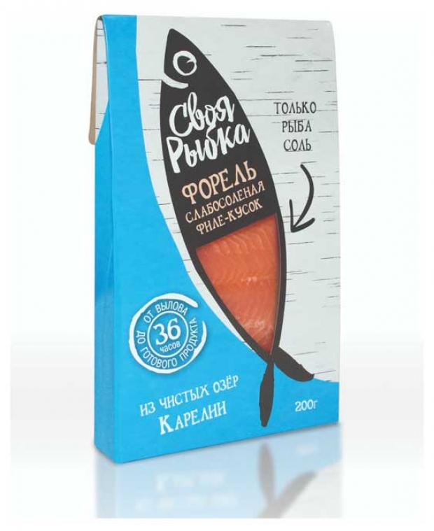

Форель «Своя Рыбка» слабосоленая филе-кусок, 200 г