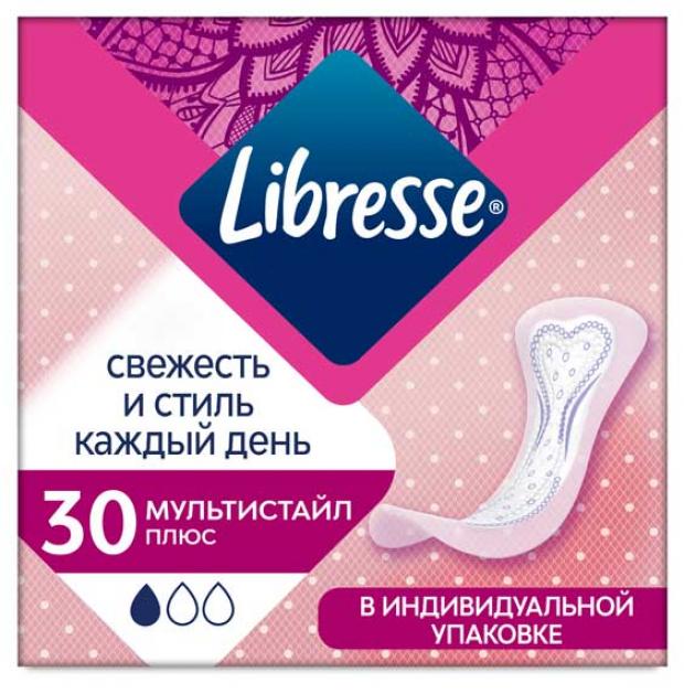 

Прокладки ежедневные Libresse Dailyfresh Plus Multistyle, 30 шт