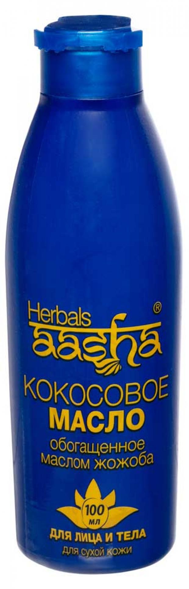 

Масло для лица и тела Aasha Herbals кокосовое обогащенное маслом Жожоба, 100 мл