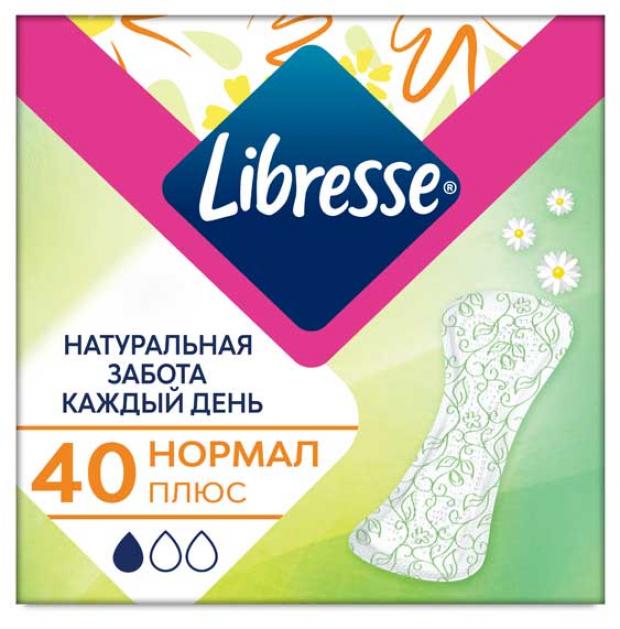 Прокладки ежедневные Libresse Natural Care Normal, 40 шт