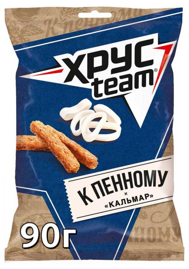 

Сухарики ржаные Хрусteam к Пенному со вкусом кальмара, 90 г