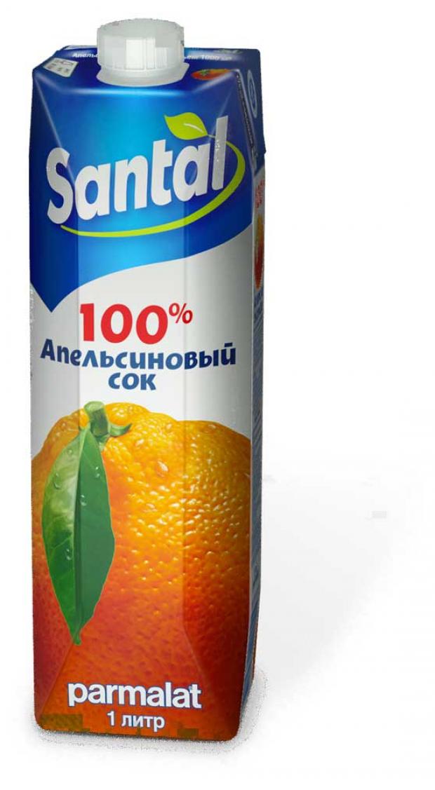Сок апельсиновый Santal без сахара 1 л 119₽