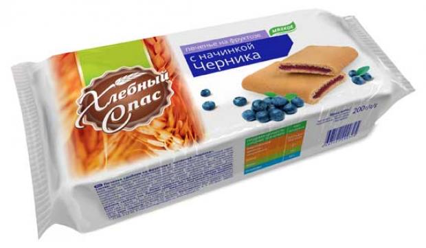 Печенье сдобное Хлебный Спас черника на фруктозе 200 г 78₽