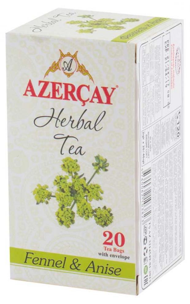 

Чай зеленый «Азерчай» фенхель и анис в пакетиках, 20х2 г