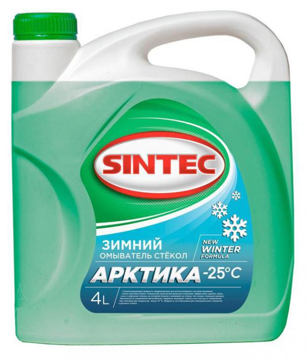 

Жидкость стеклоомывателя Sintec «Арктика» -25°C, 4 л