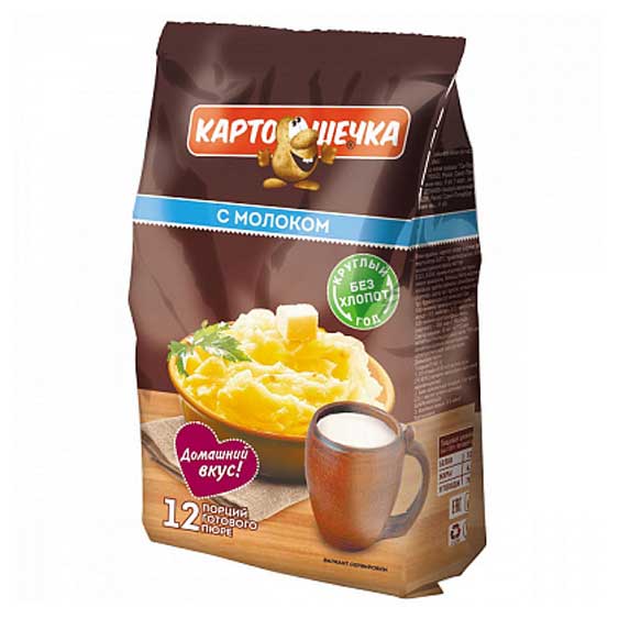 Изображение товара Пюре картофельное «Картошечка» с молоком, 320 г