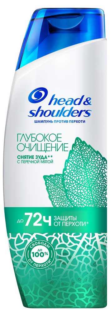 

Шампунь для волос Head & Shoulders Глубокое Очищение снятие зуда для жирной и зудяжей кожи головы, 300 мл