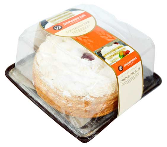 

Торт песочный Добрынинский с белковым кремом и вкусом клюквы, 900 г