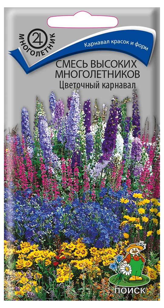 

Смесь семян Высокие многолетники Поиск Цветочный карнавал, 0,3 г
