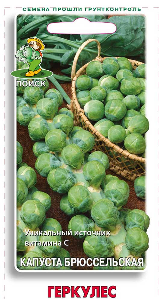 

Семена Капуста брюссельская Поиск Геркулес, 0,5 г