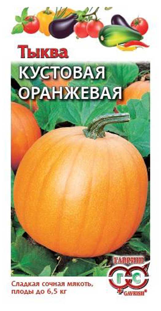 

Семена Тыква Гавриш Кустовая оранжевая, 1 г