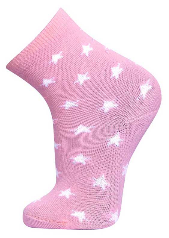 

Носки детские АШАН Красная птица розовые со звездами, р.12/14