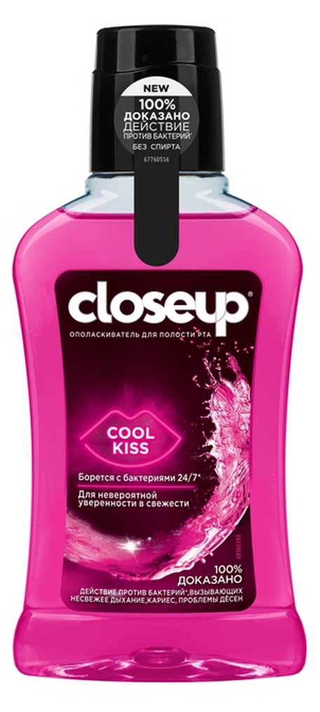 

Ополаскиватель для полости рта CloseUp Cool Kiss, 250 мл