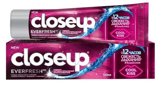 

Зубная паста CloseUp Evefresh Cool Kiss с антибактериальным ополаскивателем, 100 мл