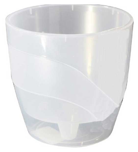 

Кашпо Пласт Авеню Грация прозрачный 13 см, 13 см