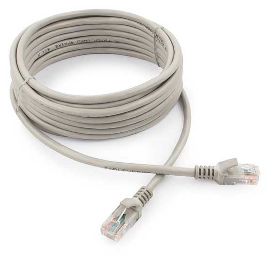 

Патч-корд Cablexpert PP12-5M, 5 м, серый