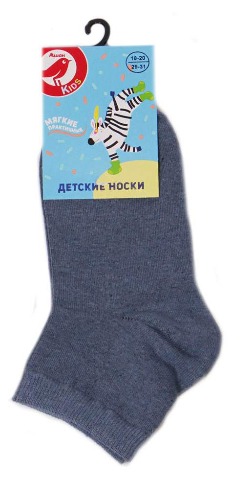 

Носки детские АШАН Красная птица синие, р.18/20