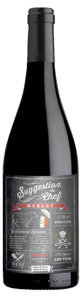 

Вино Suggestion du Chef Merlot красное сухое Франция, 0,75 л