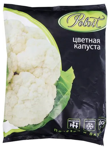 

Овощная смесь Капуста цветная Polvit замороженная, 400 г
