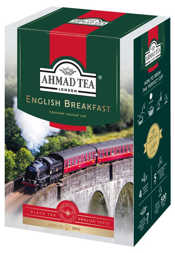 

Чай черный Ahmad Tea Английский завтрак листовой, 200 г