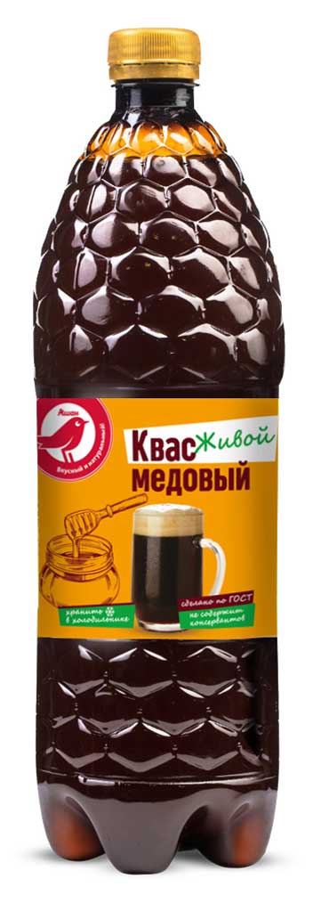 

Квас живой АШАН Красная птица Медовый, 1 л