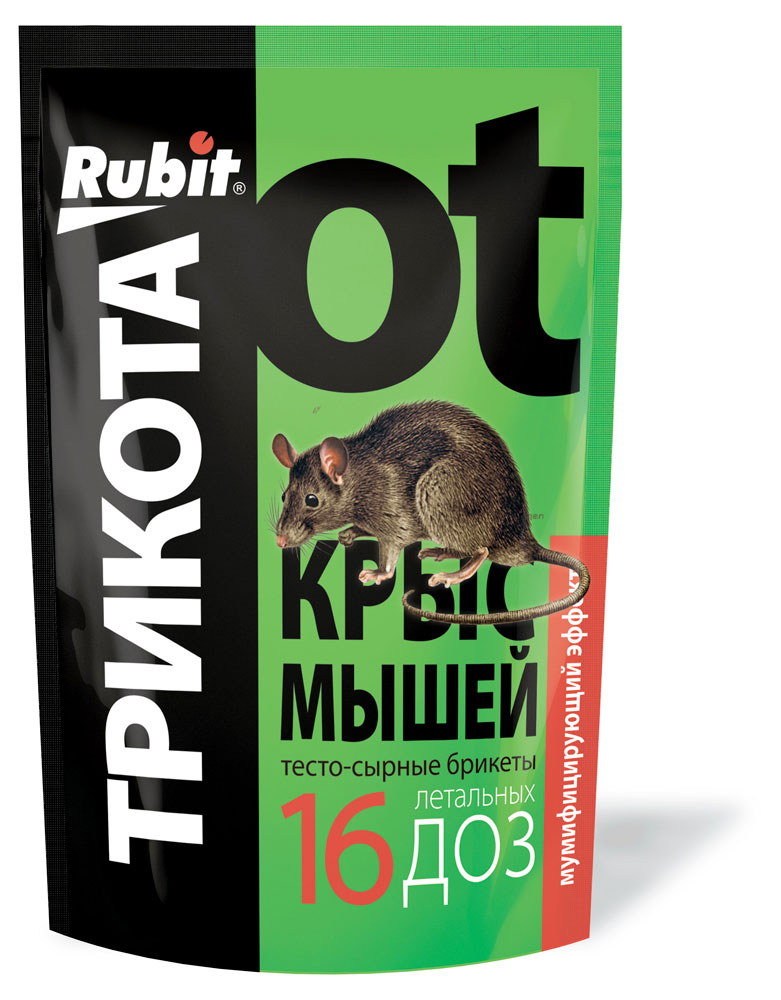 

Приманка для грызунов Rubit мумифицирующая, 150 г