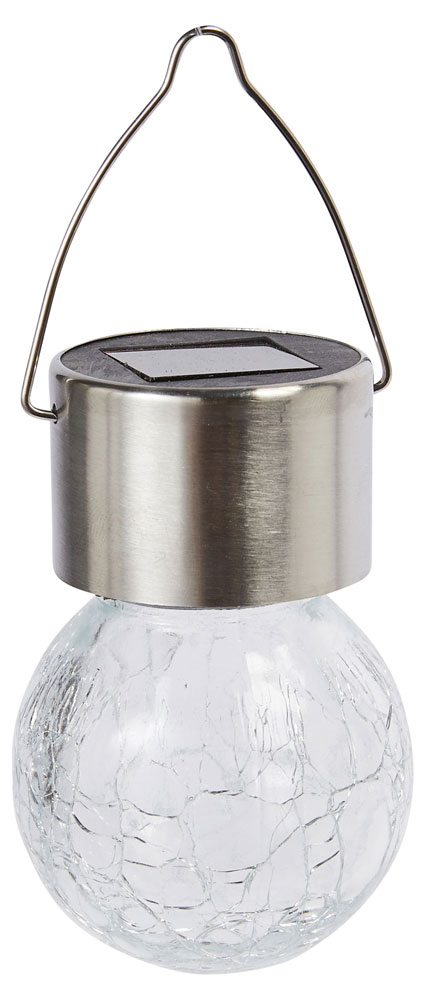 

Светильник садовый Garden Star LED теплый белый с солнечной батареей подвесной, 6х6х9 см