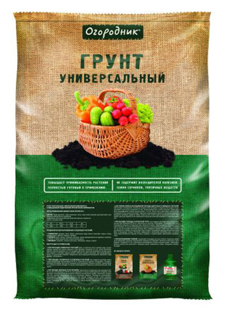 

Грунт универсальный Огородник, 40 л