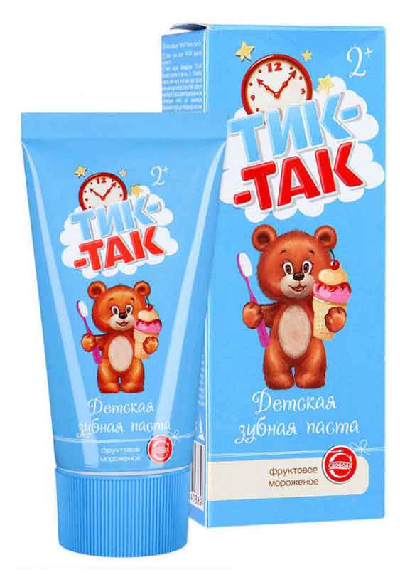 

Зубная паста Свобода Тик-Так фруктовое мороженое детская, 62 г