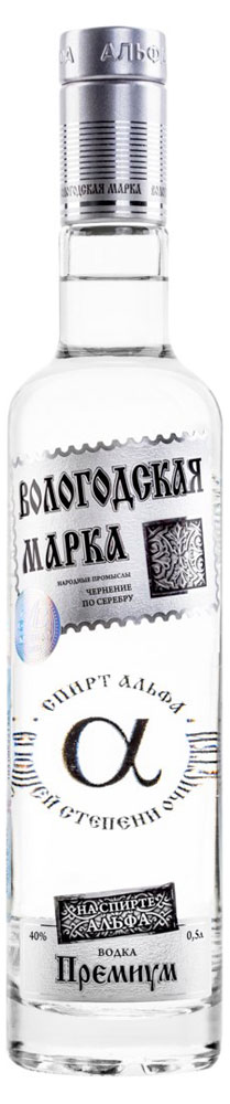 

Водка Вологодская Марка Премиум Россия, 0,5 л